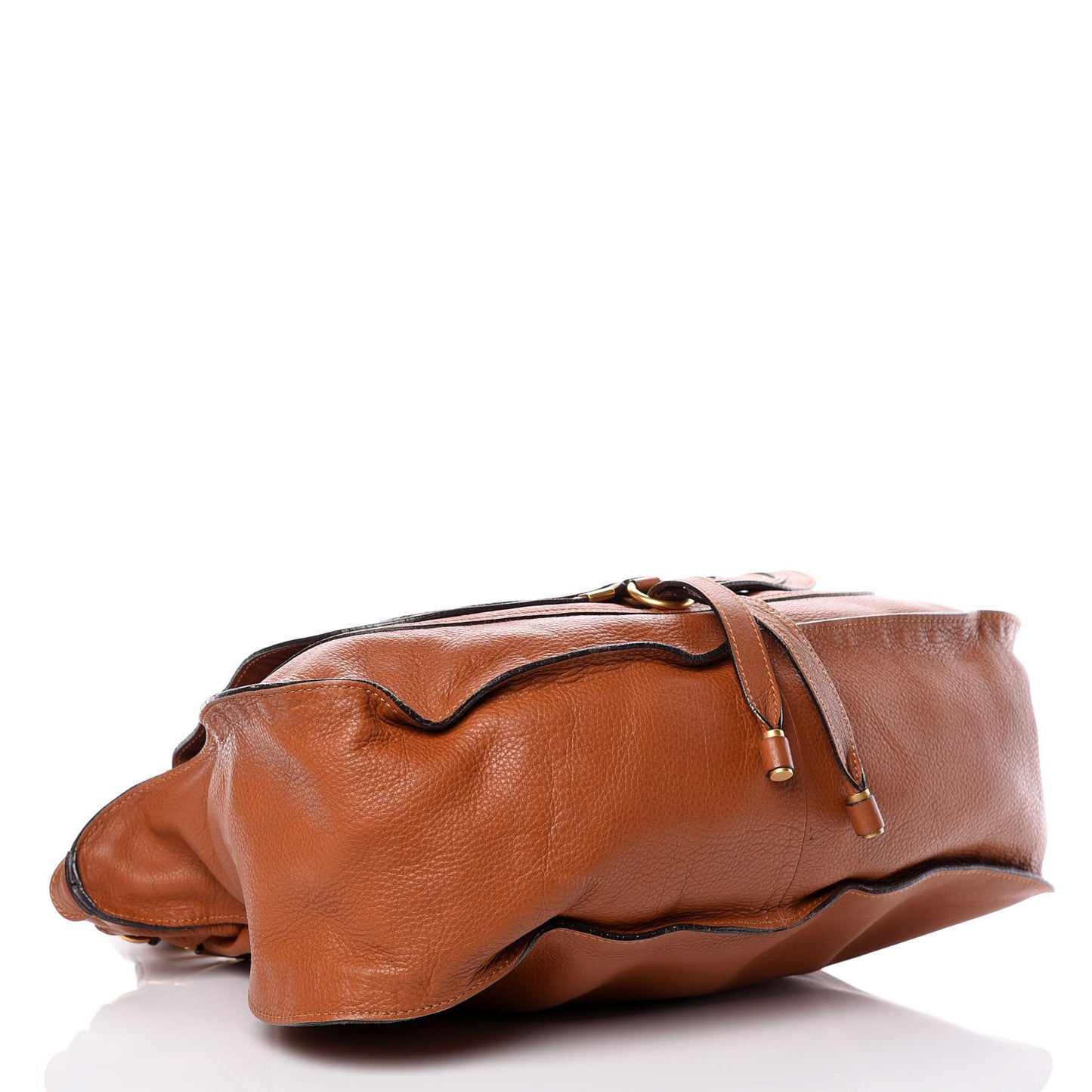 Calfskin Large Marcie Satchel Tan