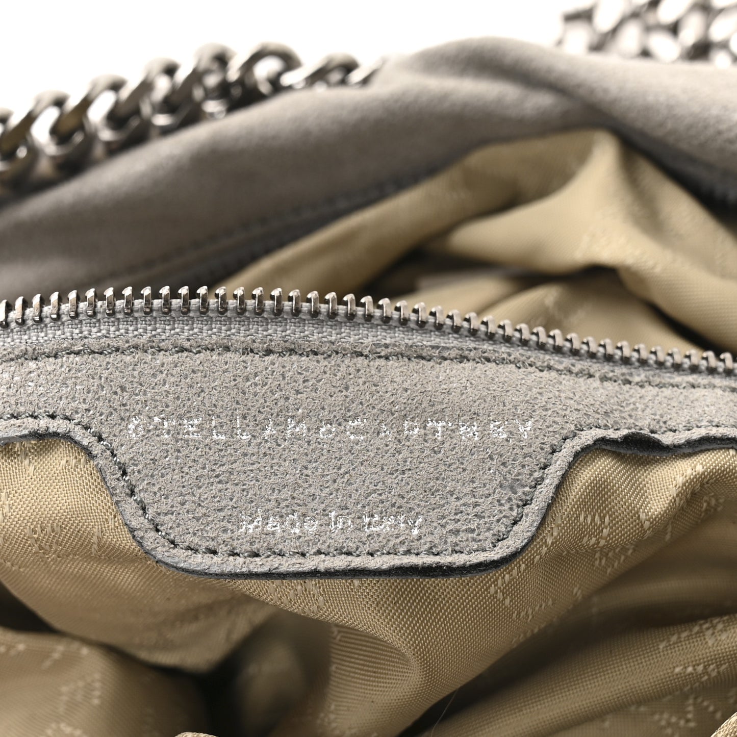 Shaggy Deer Falabella Fold Over Tote Grey
