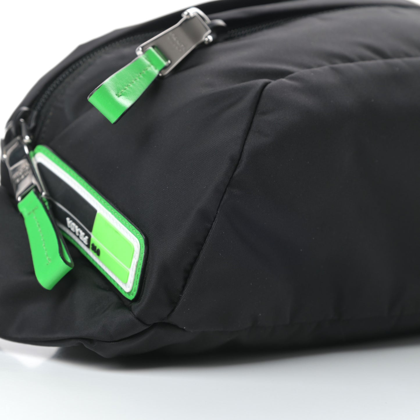 Tessuto Nylon Belt Bag Black Verde