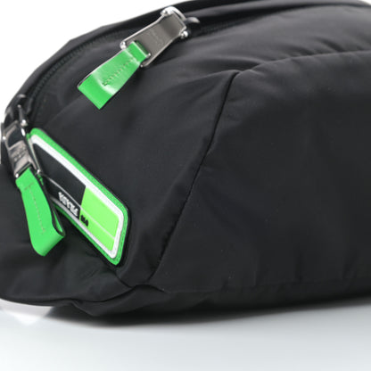 Prada Tessuto Nylon Belt Bag Black Verde 9 of 11