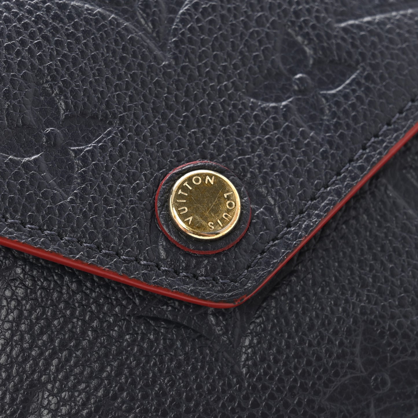 Empreinte Victorine Wallet Marine Rouge