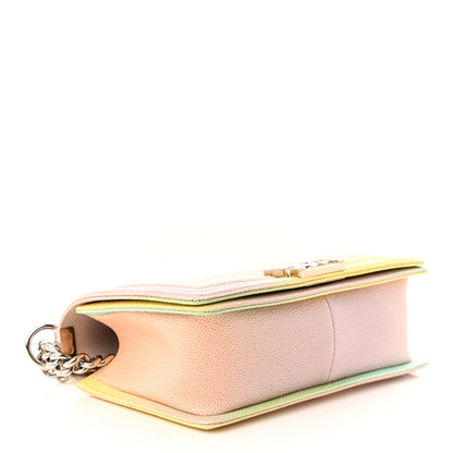 Chanel Caviar Quilted Medium Cuba Rainbow Boy Flap Pink Multicolor 4 of 10