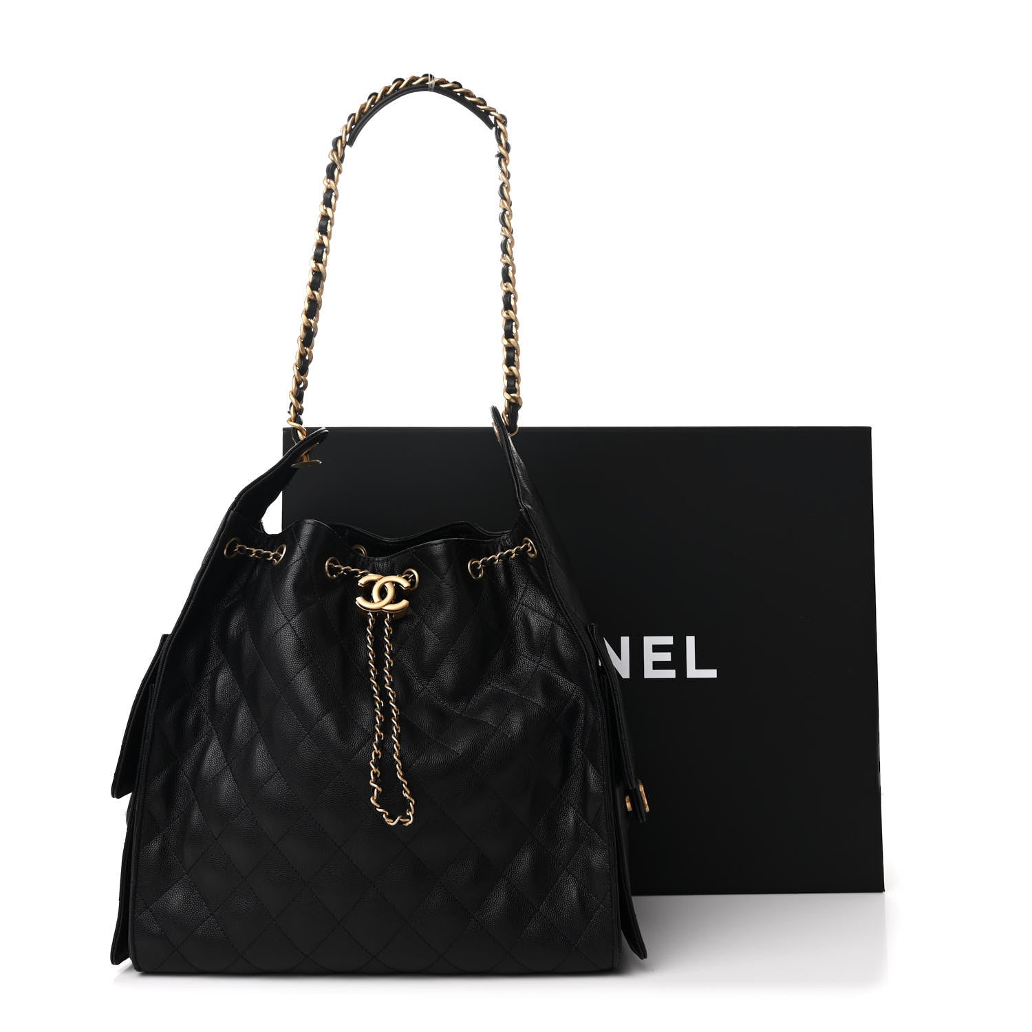 Chanel Caviar Quilted Medium Chanel 25 Handbag Black 13 of 13