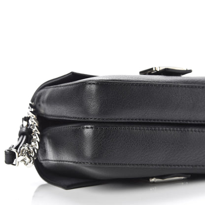 Fendi Vitello Dolce Elaphe Monster Eyes Micro Double Baguette Black Naturale 7 of 10