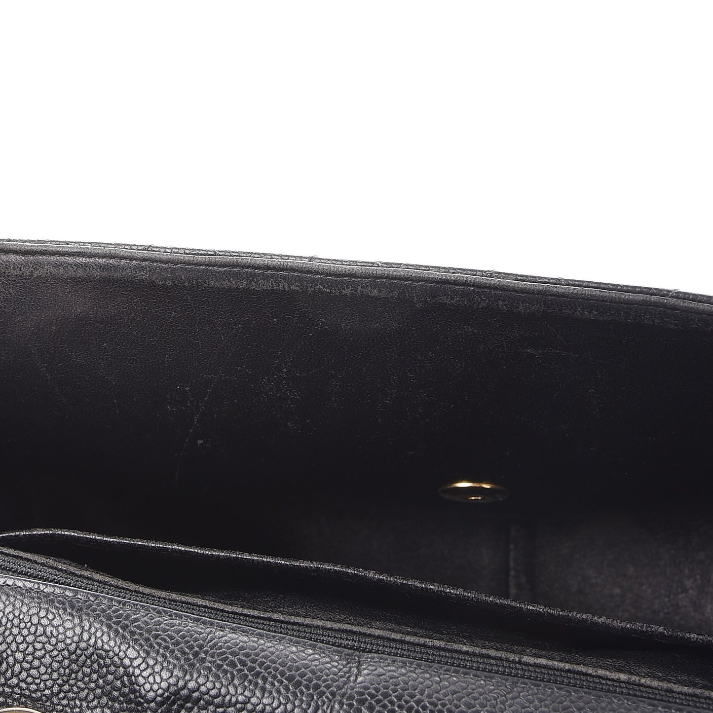 Caviar Quilted Jumbo Single Flap Black