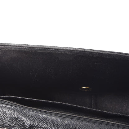 Chanel Caviar Quilted Jumbo Single Flap Black 12 of 12