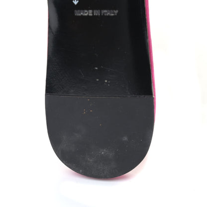 Balenciaga Satin Sequin Embellished Slash Slippers 37 Fuchsia 7 of 7