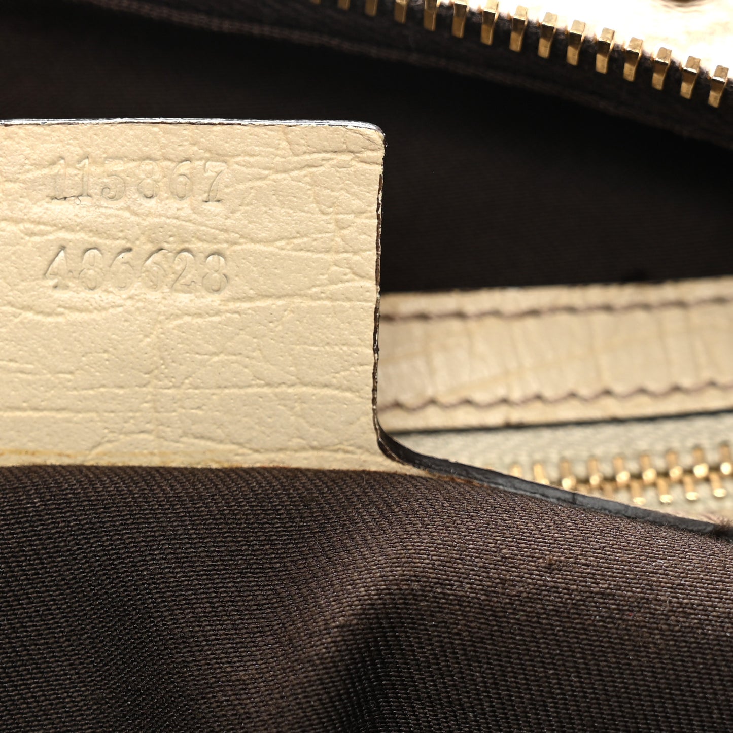 Monogram Medium Horsebit Chain Hobo Off White