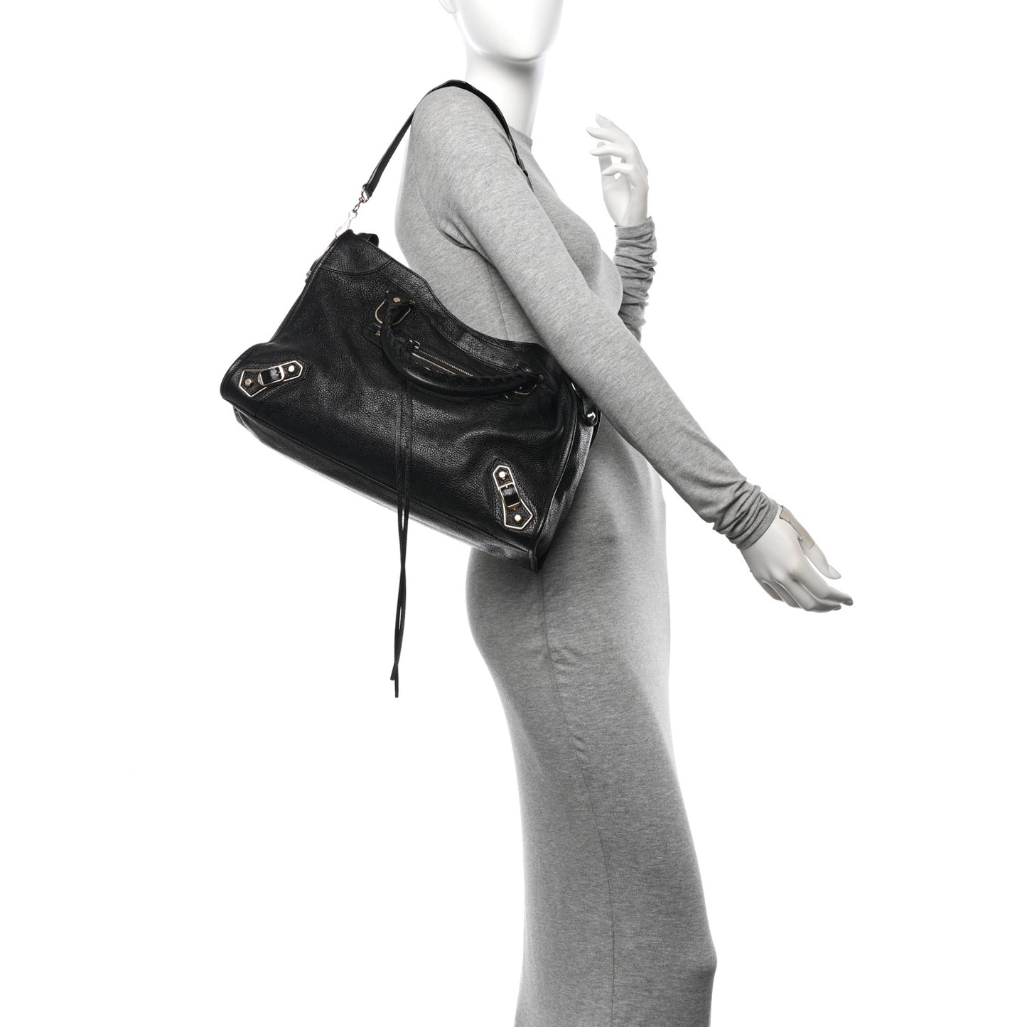 Chevre Gold Metallic Edge Hardware City Black