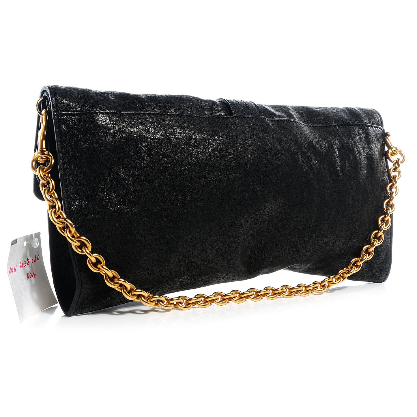 Leather Nightingale Clutch Black