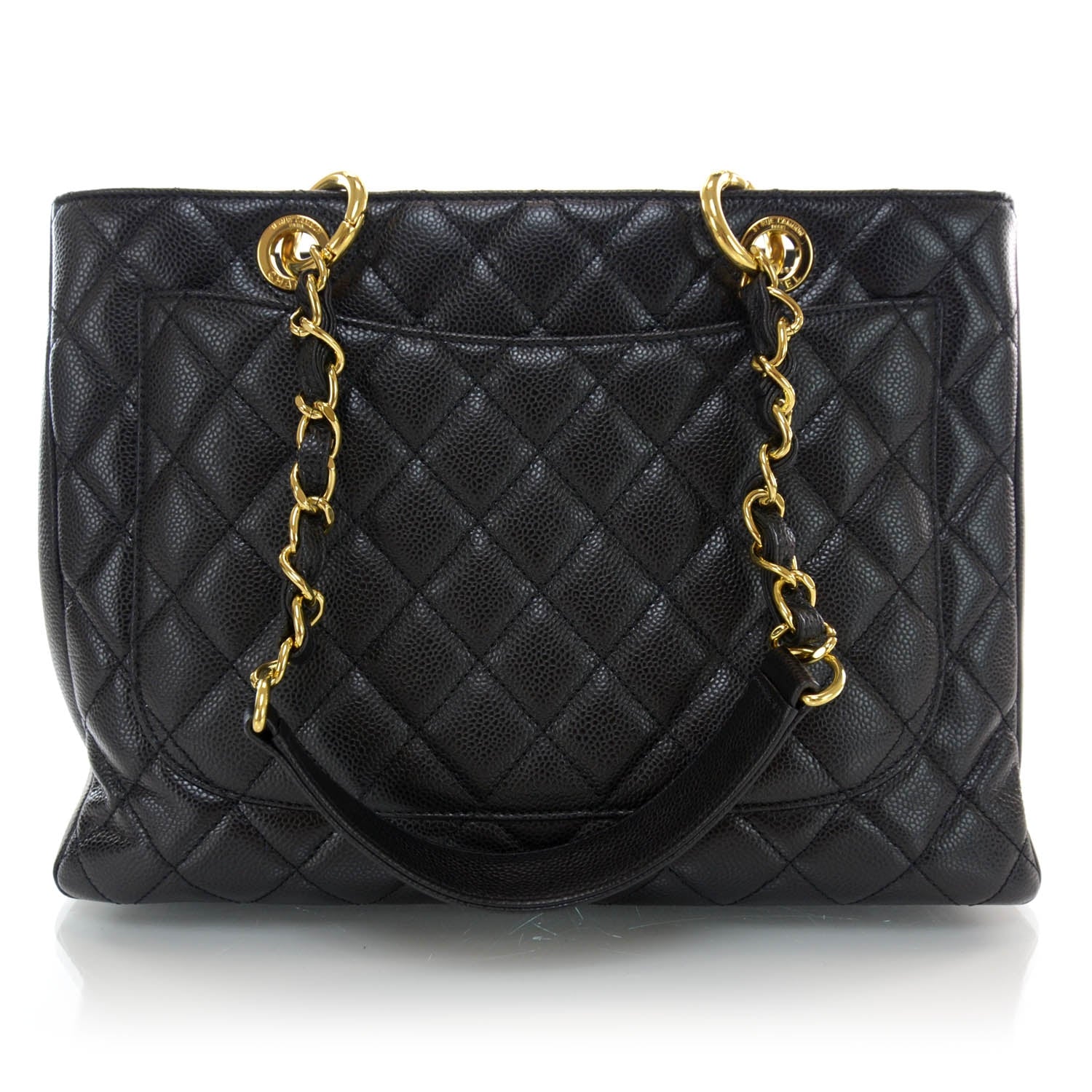 Chanel Caviar Grand Shopping Tote GST Black 3 of 10