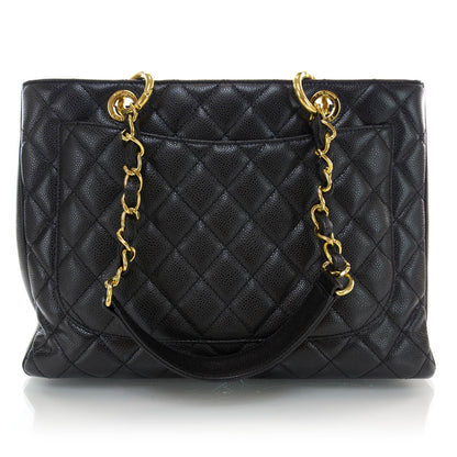 Chanel Caviar Grand Shopping Tote GST Black 3 of 10