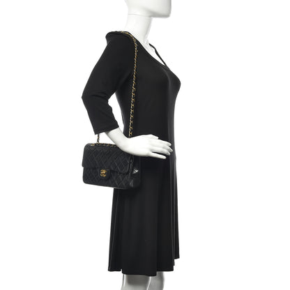 Chanel Lambskin Quilted Small Double Flap Black 2 of 15