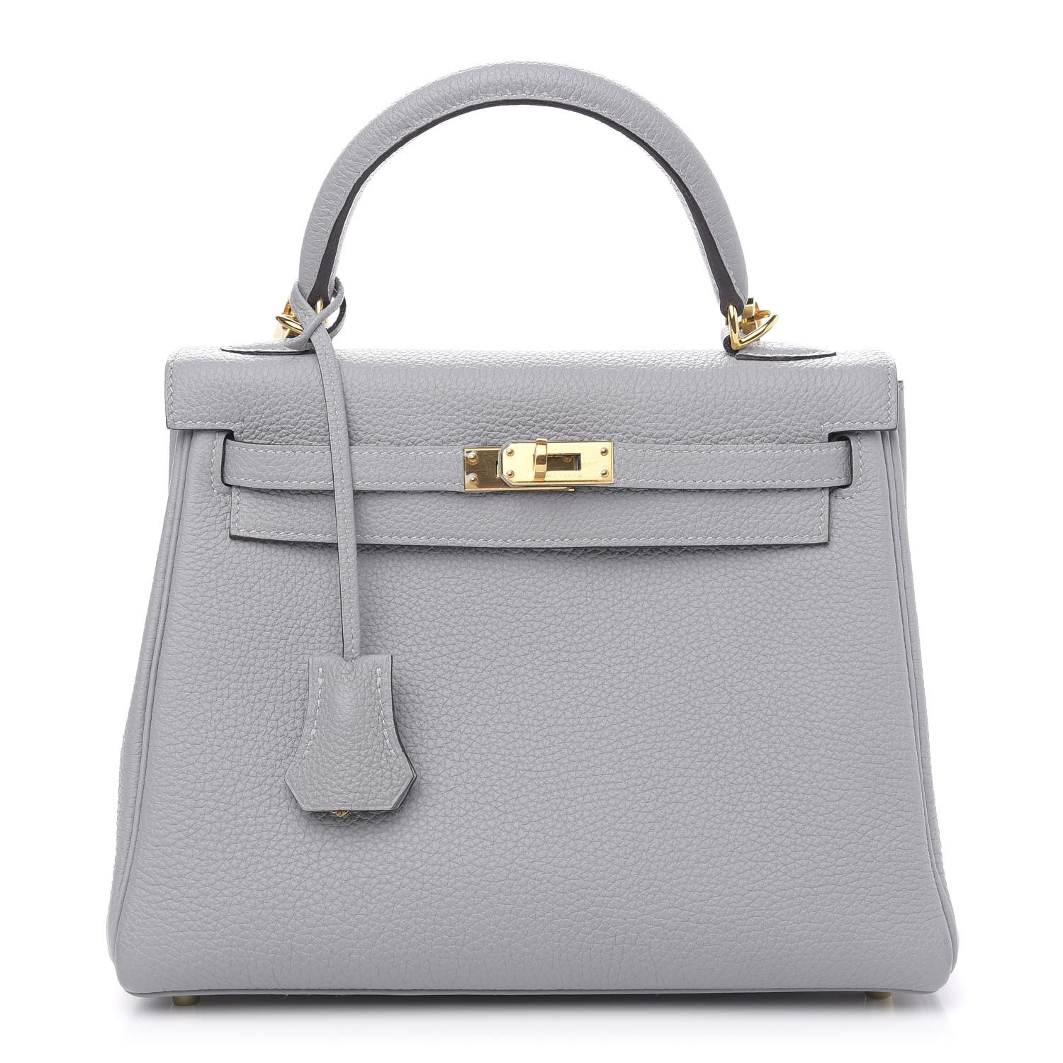 Hermes Taurillon Clemence Kelly Retourne 25 Gris Mouette 1 of 10