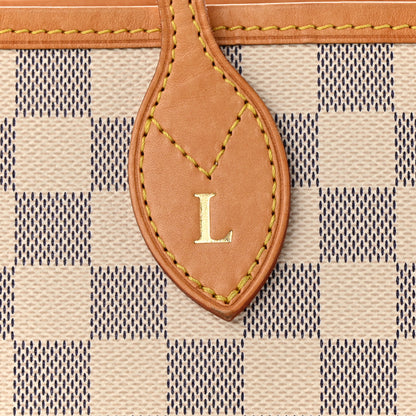 Louis Vuitton Damier Azur Neo Neverfull MM Rose Ballerine 10 of 11
