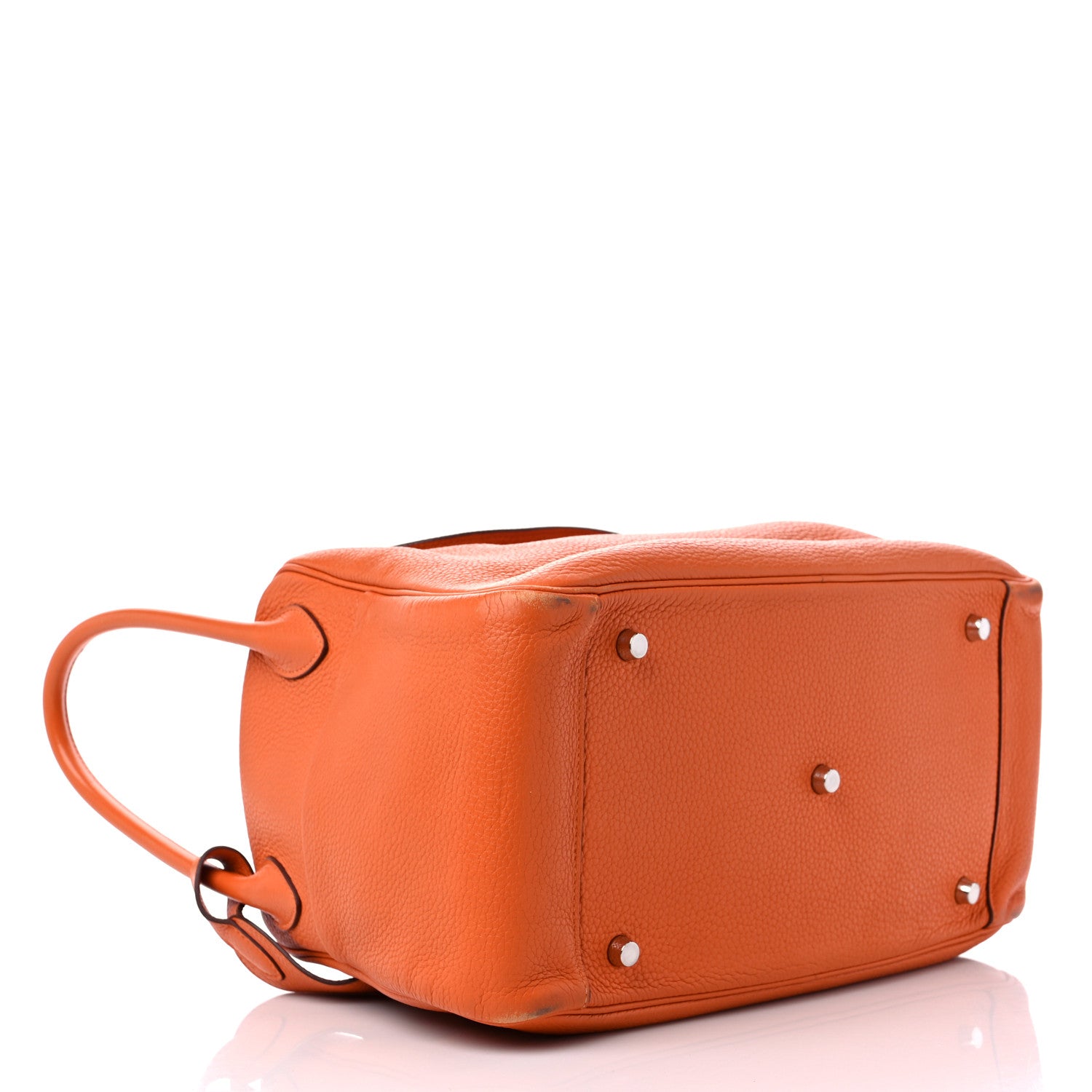 Hermes Taurillon Clemence Lindy 34 Orange 4 of 14