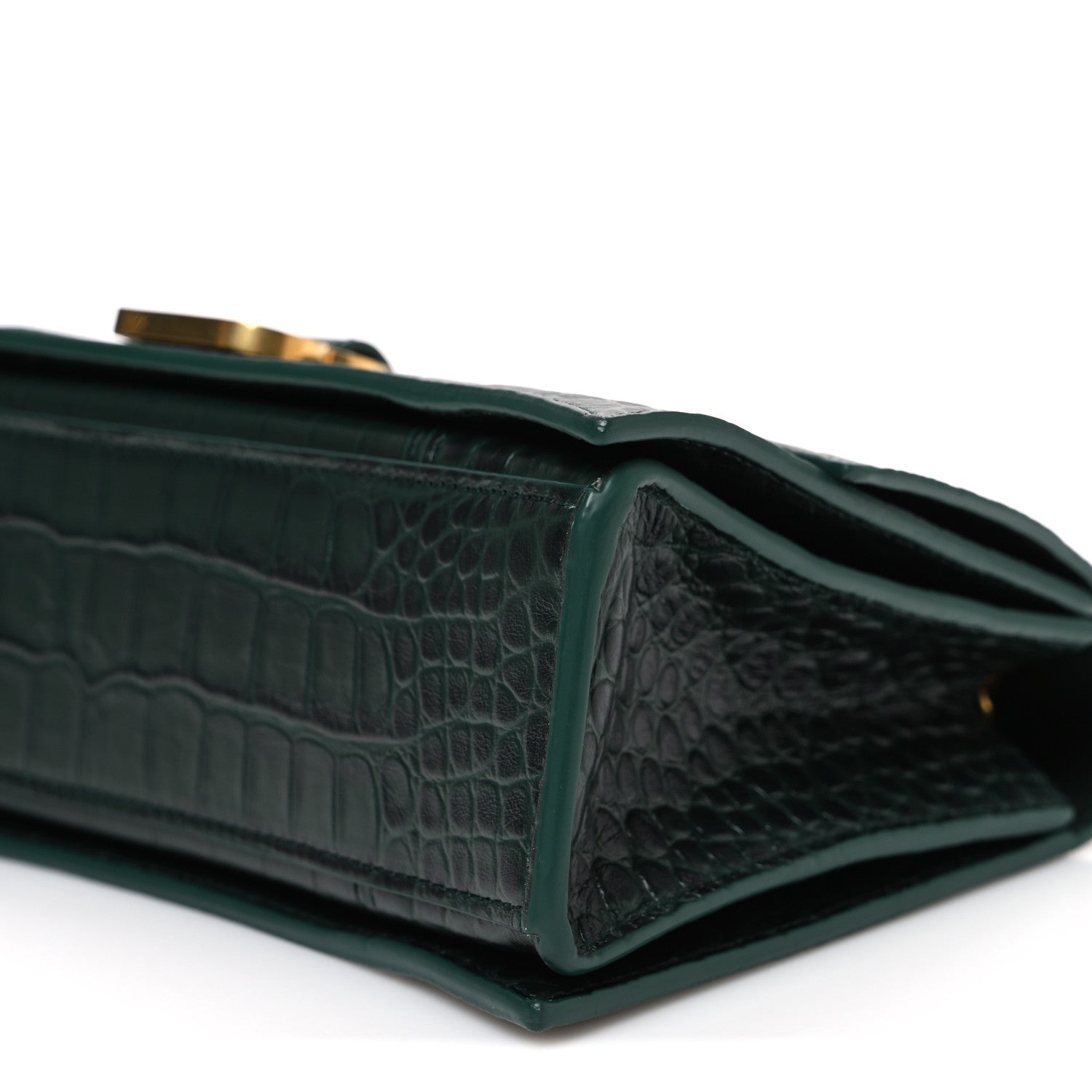 Balenciaga Extra Supple Calfskin Crocodile Embossed Small Crush