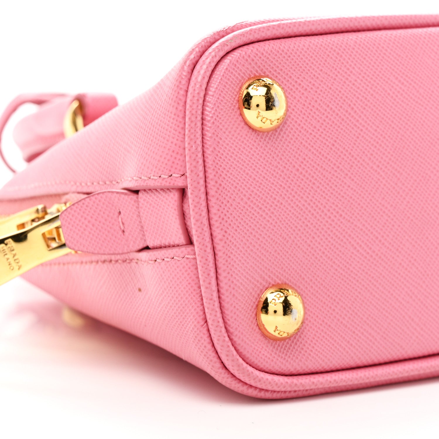 Prada Saffiano Lux Mini Promenade Tote Begonia 9 of 18