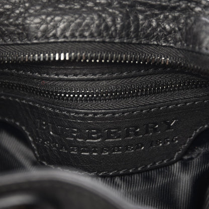 Burberry Calfskin Mason Warrior Studded Hobo Black 6 of 9