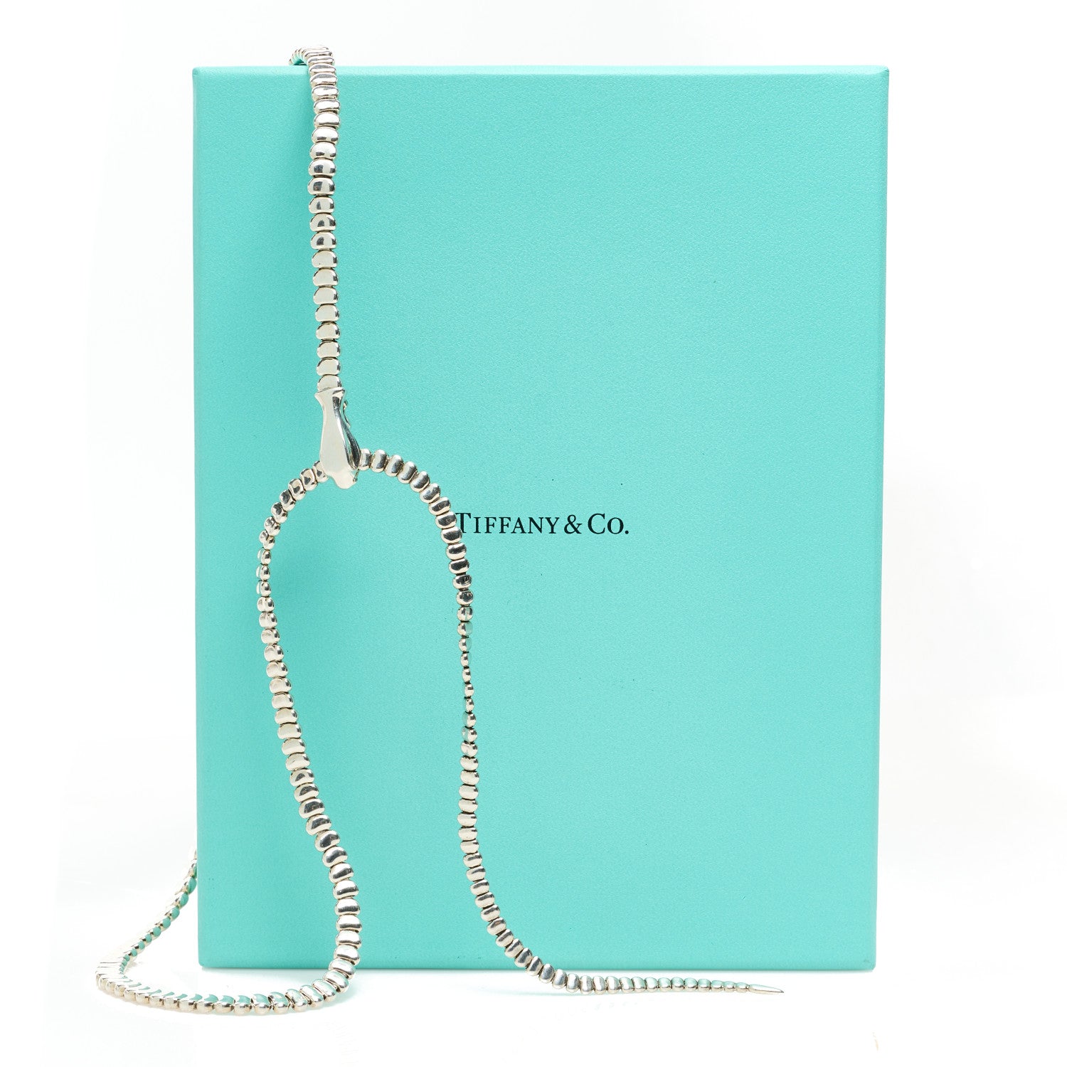Tiffany Sterling Silver Elsa Peretti Snake Necklace 5 of 5