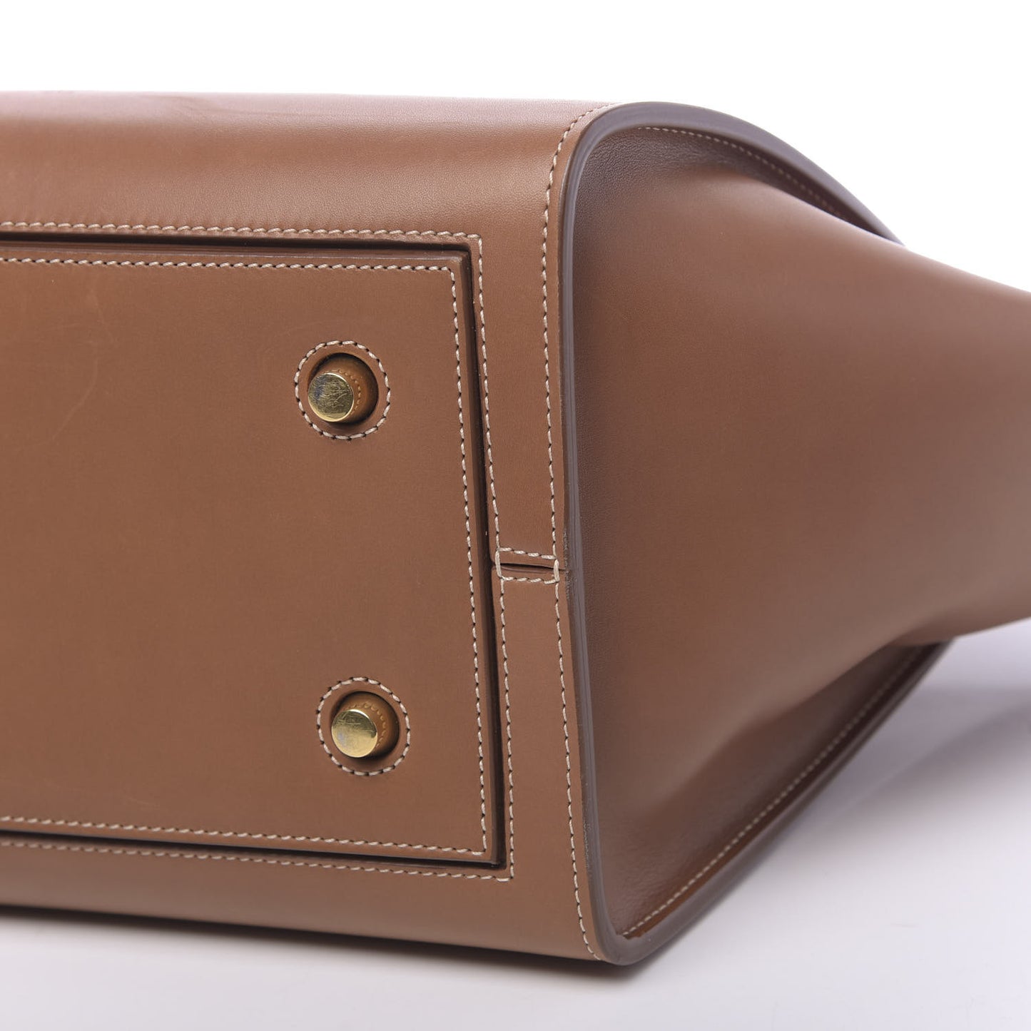Natural Calfskin Mini Tie Knot Tote Tan