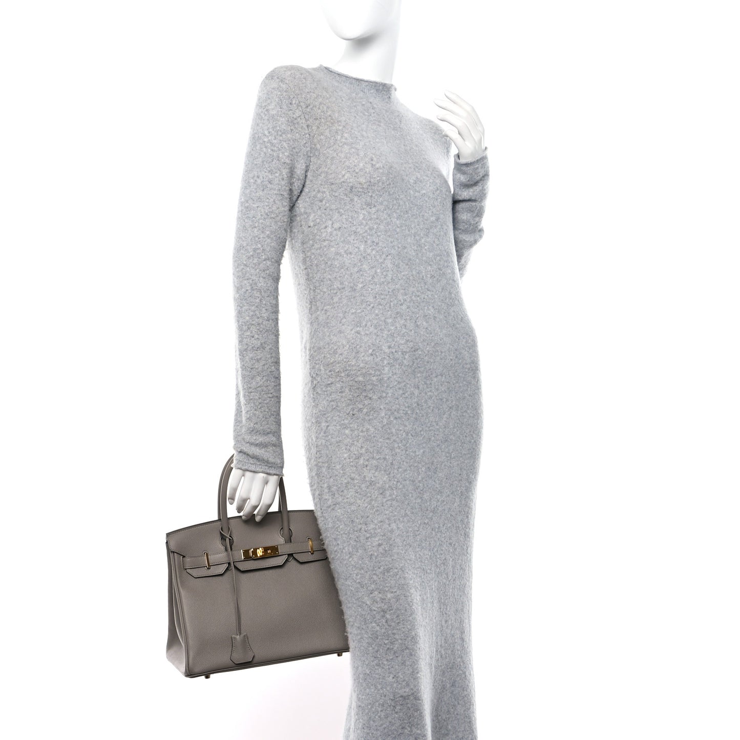 Epsom Birkin 30 Gris Asphalte