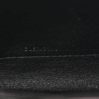 Saint Laurent Lambskin Carre Quilted Cassandre Chain Wallet Black 8 of 12