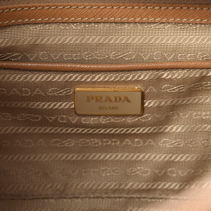 Prada Saffiano Bauletto Caramel 17 of 20