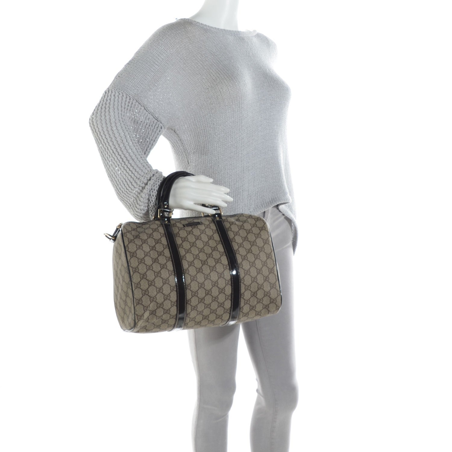 Gucci GG Plus Monogram Medium Joy Boston Dark Brown 2 of 8