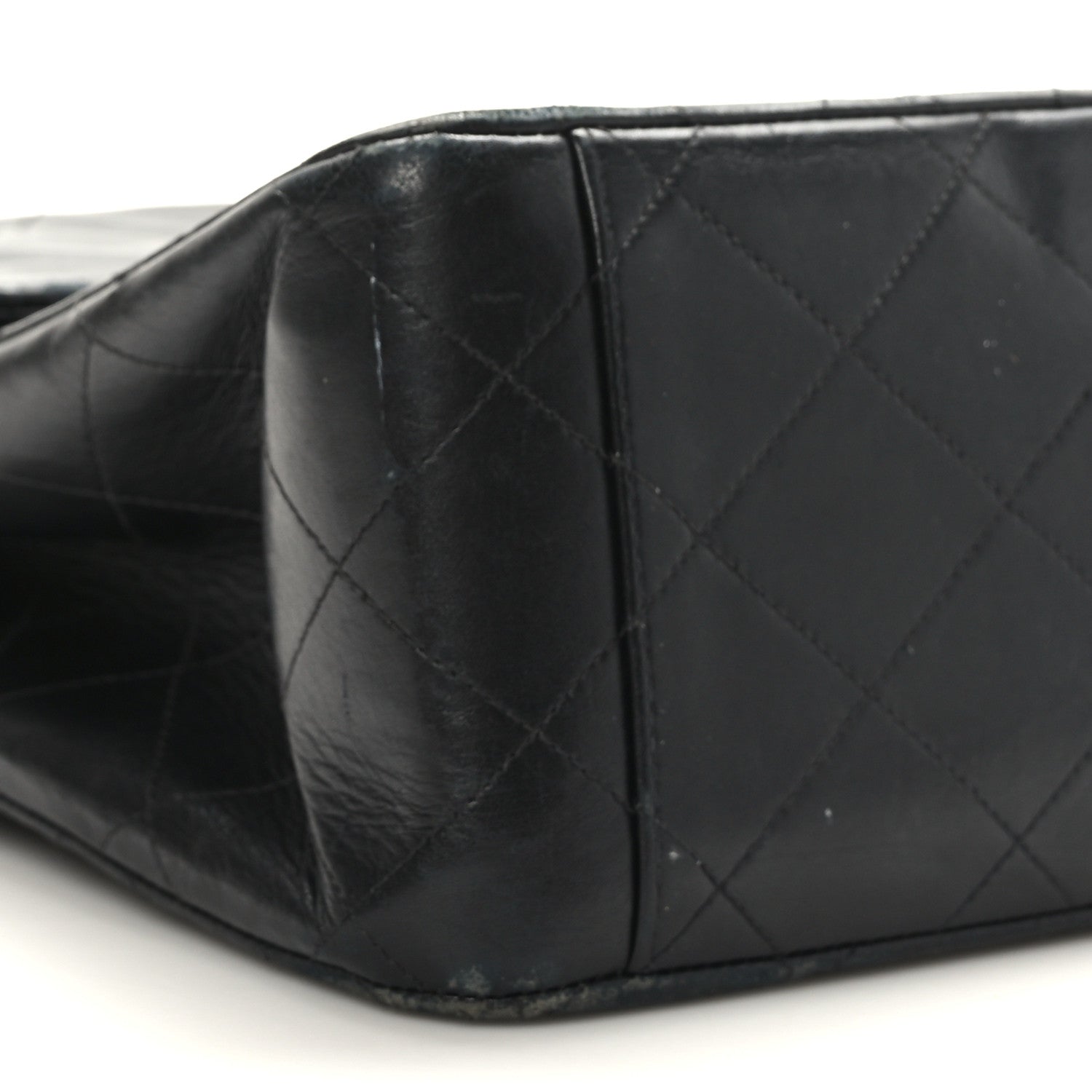 Chanel Lambskin Quilted XL Jumbo Single Flap Black 8 of 10