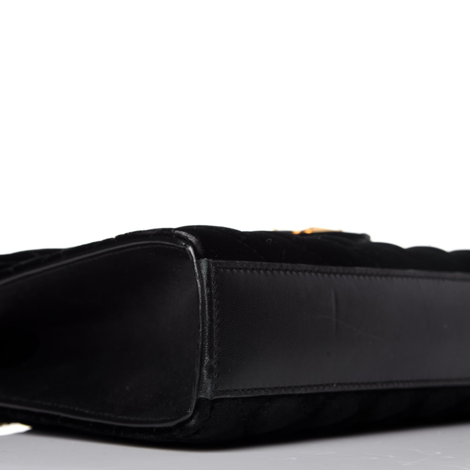 Saint Laurent Velvet Tri-Quilt Monogram Medium College Bag Black 8 of 9