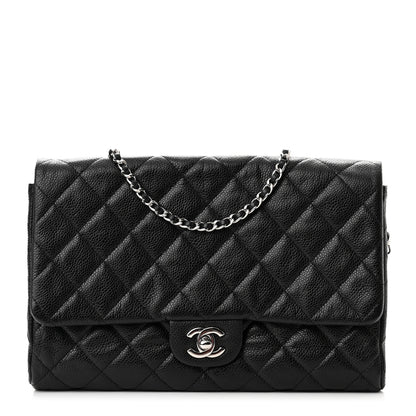 Chanel Caviar Quilted Clutch With Chain Flap Black 1 of 12