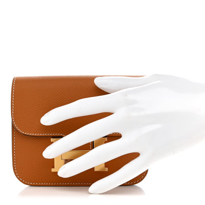 Hermes Epsom Constance Slim Wallet Toffee 2 of 9