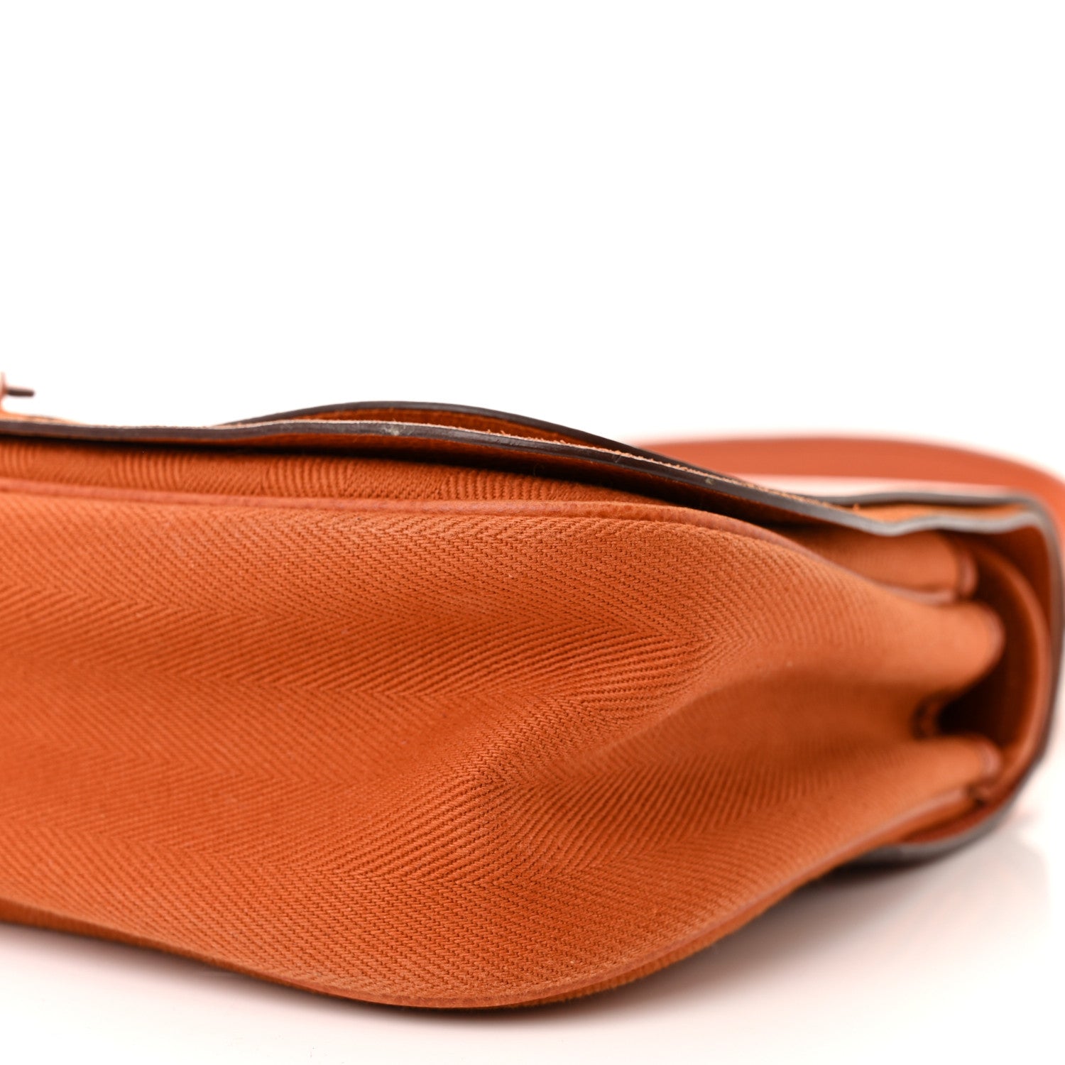 Hermes Vache Liegee Toile Sac Colorado MM Potiron 10 of 14