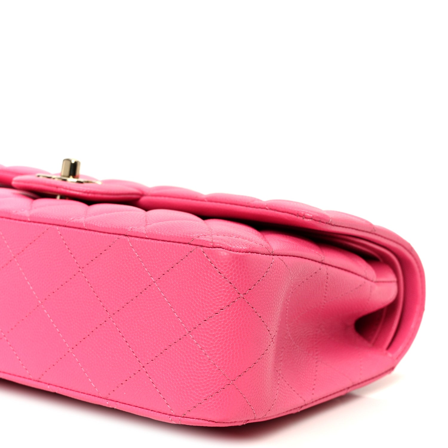 Chanel Caviar Quilted Medium Double Flap Pink 11 of 12