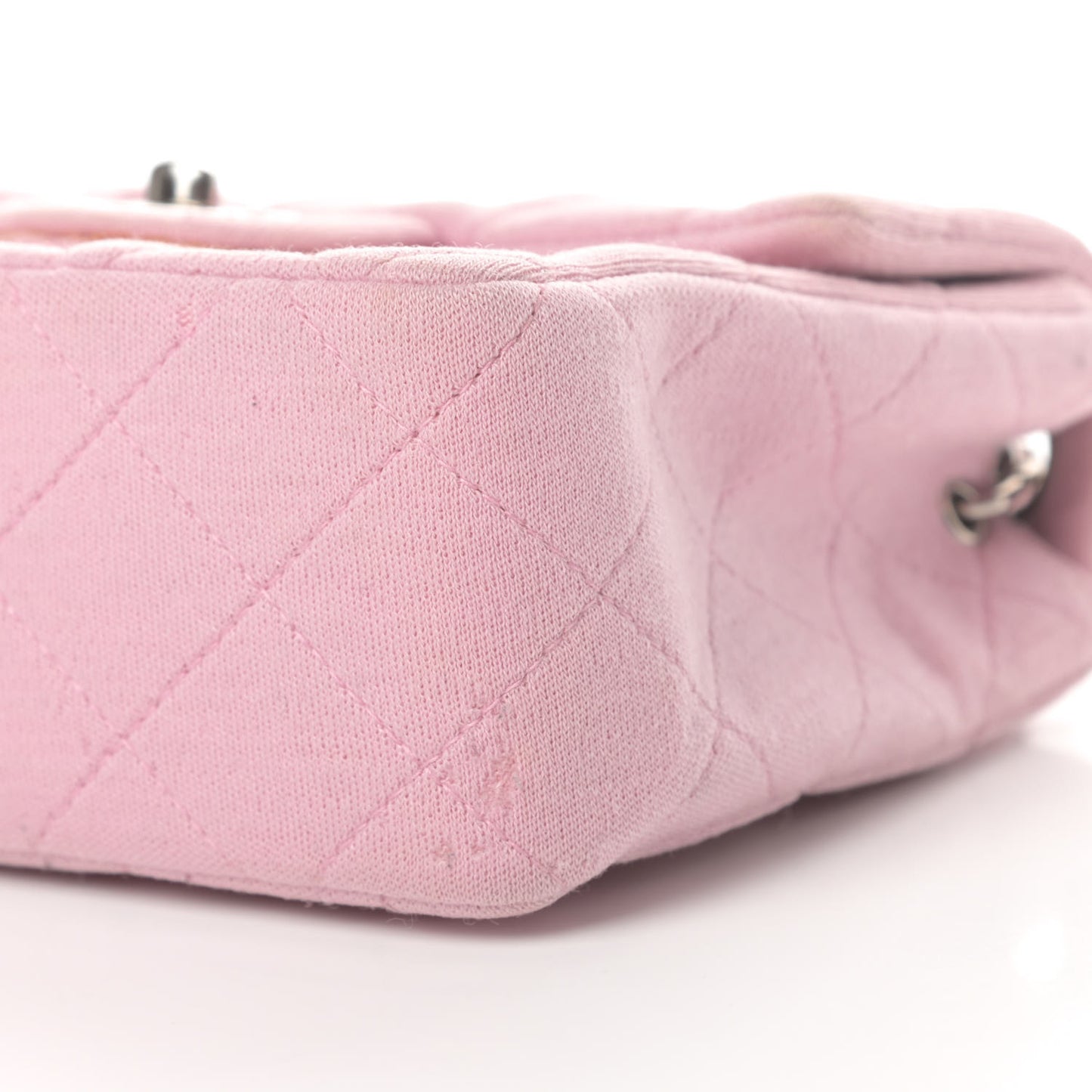 Jersey Quilted Mini Square Flap Pink