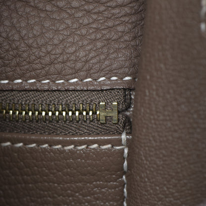 Hermes Togo Kelly Retourne 35 Etoupe 15 of 34