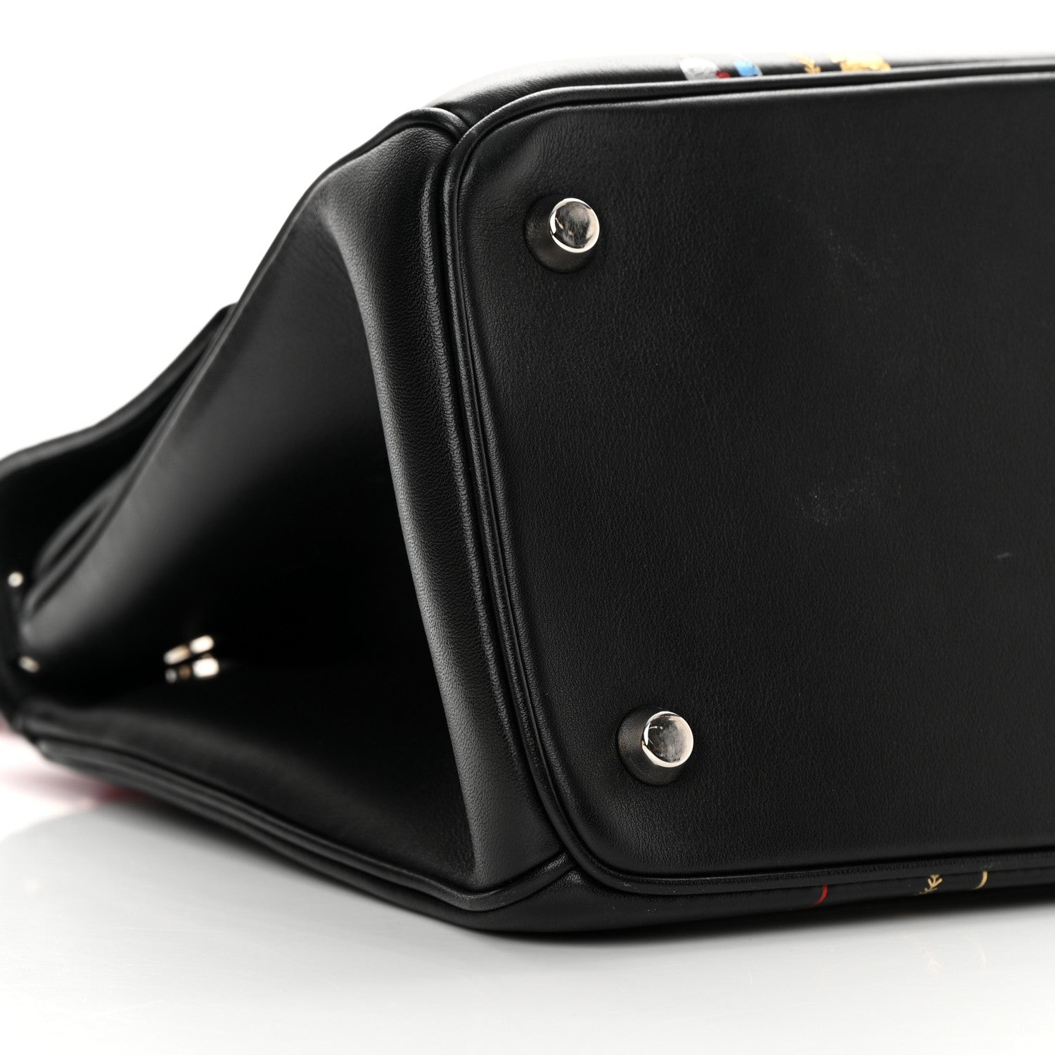 Christian Dior Smooth Calfskin Small Tri-Color Be Dior Flap Black Red White 9 of 17