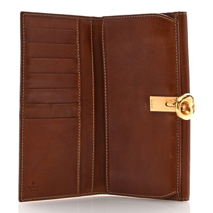 Gucci Guccissima Wave Continental Wallet Beige Ebony Brown Sugar 5 of 10
