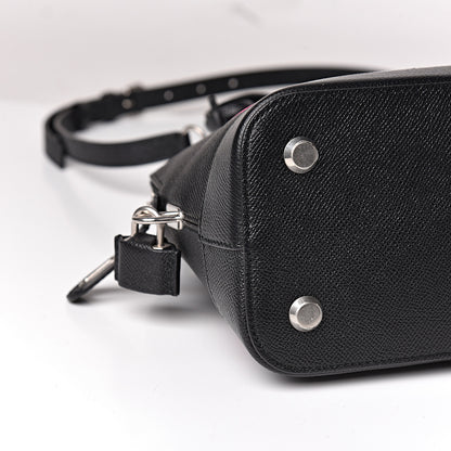Balenciaga Signature Grained Calfskin Logo S Ville Top Handle Bag Black Rose Shocking 7 of 9