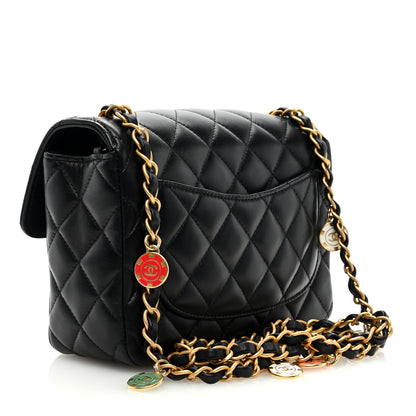 Chanel Lambskin Quilted Casino Chips Mini Flap Black 3 of 9