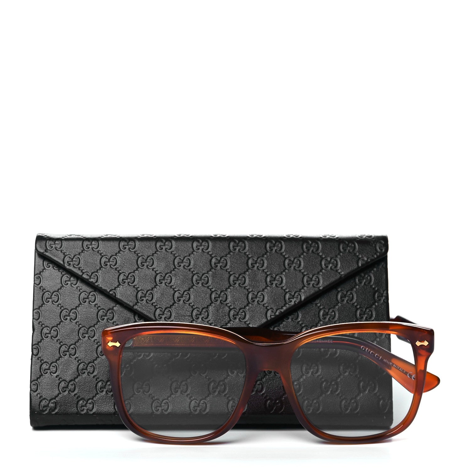 Gucci Acetate Square Frame Eyeglasses GG1134/S Tortoise 7 of 7
