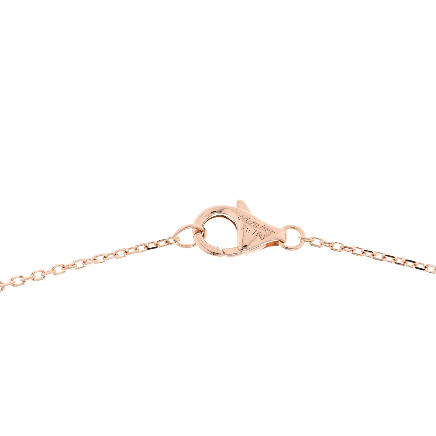 Cartier 18K Pink Gold Diamond Black Onyx XS Amulette de Cartier Pendant Necklace 4 of 5