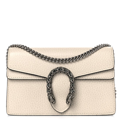 Gucci Dollar Calfskin Crystal Super Mini Dionysus Shoulder Bag Mystic White Black Diamond 1 of 14