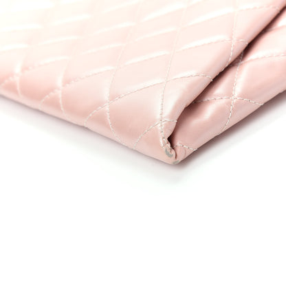 Chanel Glazed Calfskin Quilted Coco Pleats Clutch Light Pink 7 of 11