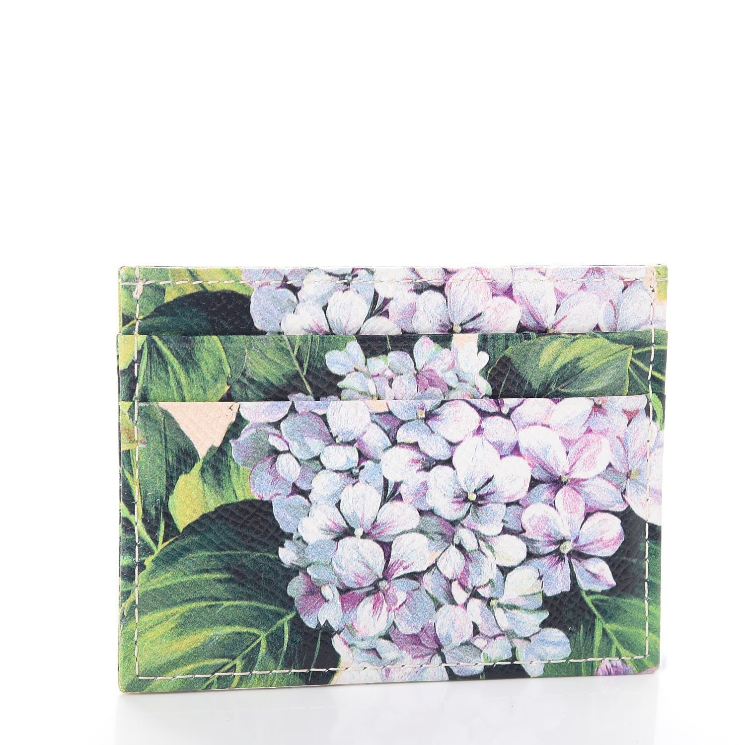 Dolce & Gabbana Ortensia Floral Print Card Holder Wallet Multi 3 of 7