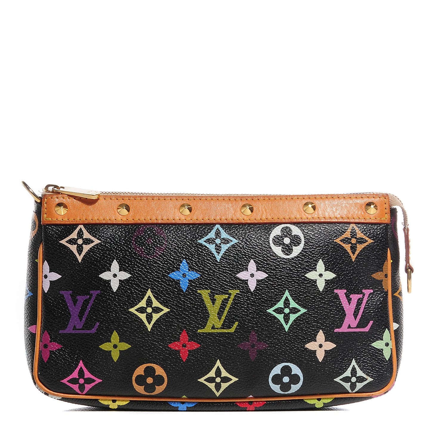 Monogram Multicolor Pochette Accessories Black
