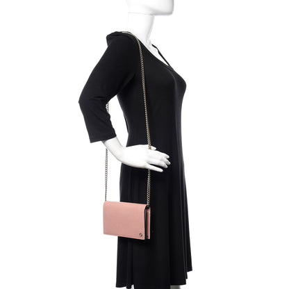 Gucci Dollar Calfskin Medium Betty Chain Wallet Soft Pink 2 of 10