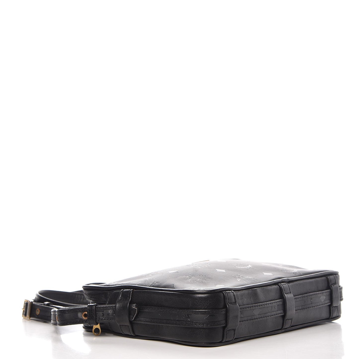 Monogram Coated Canvas Camera Bag Crossbody Black