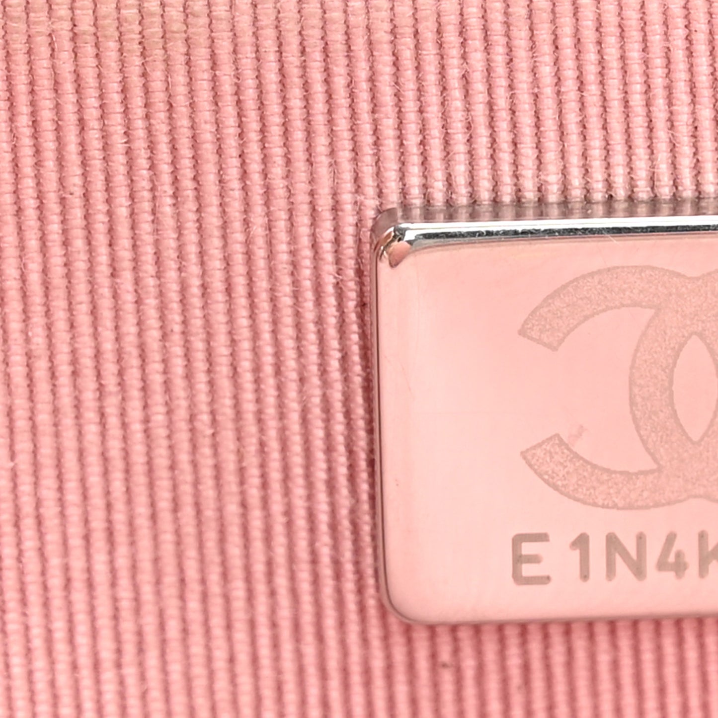 Iridescent Calfskin Quilted Wallet on Chain WOC Pink